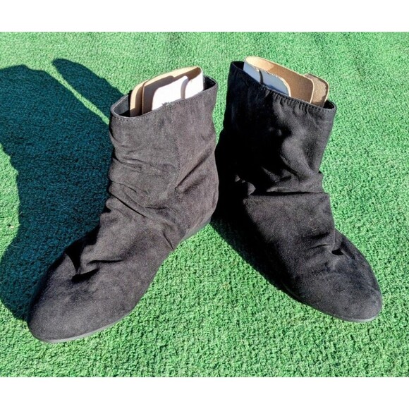 Dream Out Loud Selena Gomez Tatianna Black Ankle Booties Ribbon Strap Sz 7M EUC - Picture 7 of 7